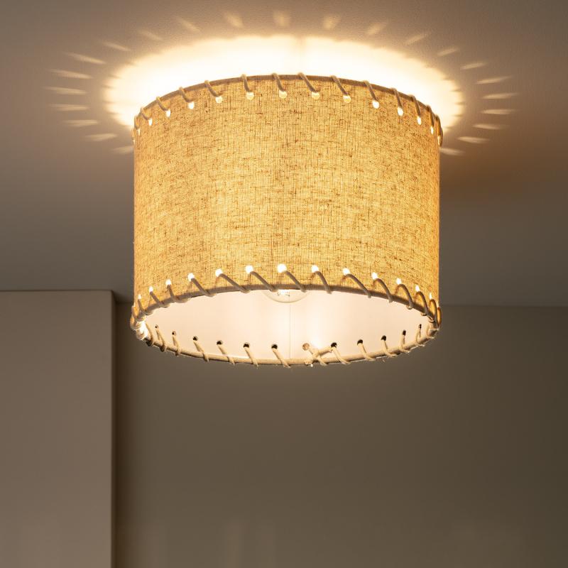 Product van Plafondlamp Rond  Textiel Ø250 mm Fíbula