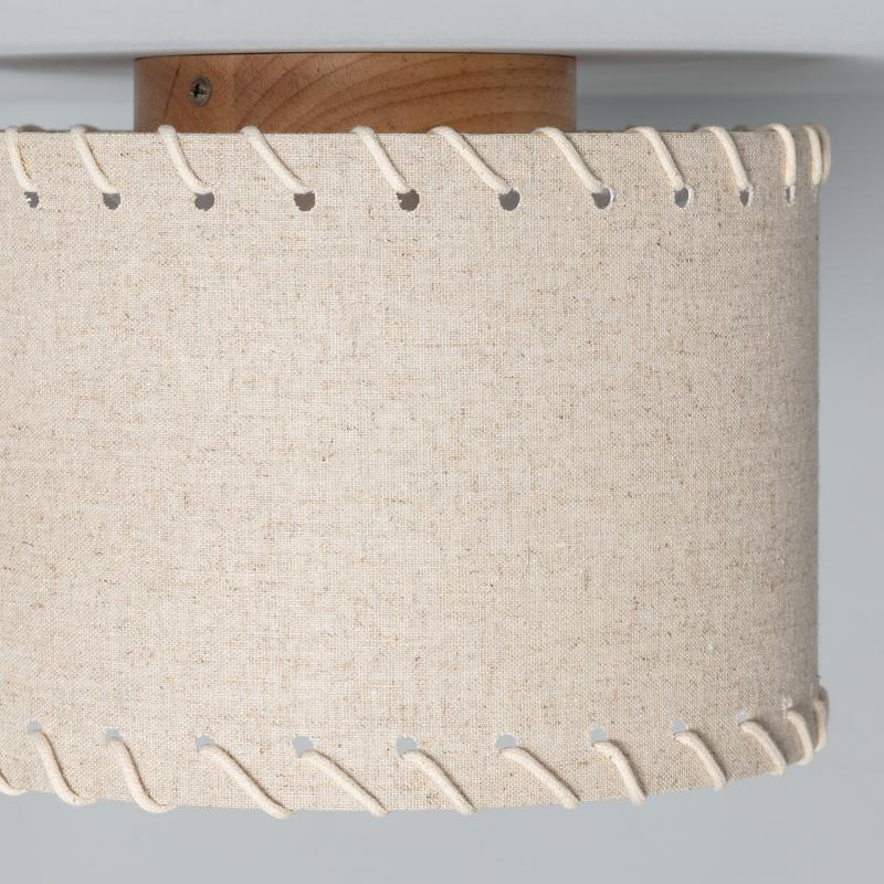 Product van Plafondlamp Rond  Textiel Ø250 mm Fíbula