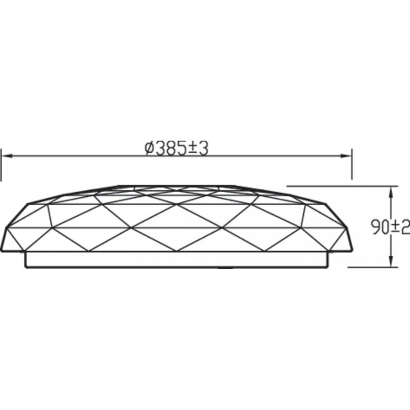 Product of 23W CCT LED PHILIPS Toba Desing Surface Panel with Remote Control 