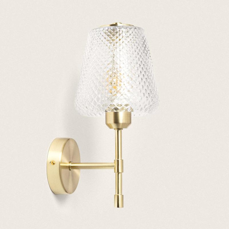 Produit de Lampe Murale Métal et Verre Stiklu 