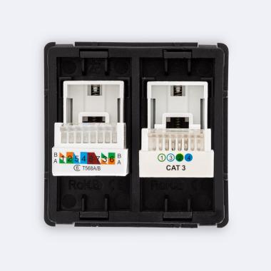 Product of RJ45 CAT 6 Internet Module + RJ11 Modern Telephone 