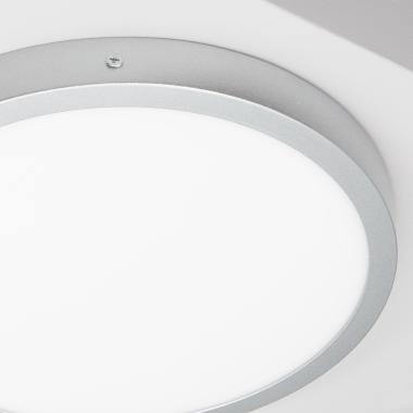 Product van Plafondlamp LED 24W Rond Aluminium Ø280 mm Slim CCT Selecteerbaar Galán SwitchDimm