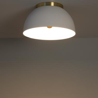 Product van Plafondlamp Rond Aluminium Ø300 mm Bosco Gold   