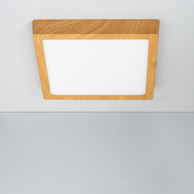 Product van Plafondlamp LED 18W Vierkant Aluminium 210x210mm Slim CCT Selecteerbaar Galán SwitchDimm