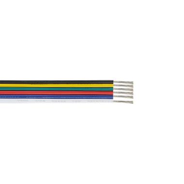 Product van Rol 100m Platte Elektriciteitskabel 0,5mm² voor RGB LED-strips