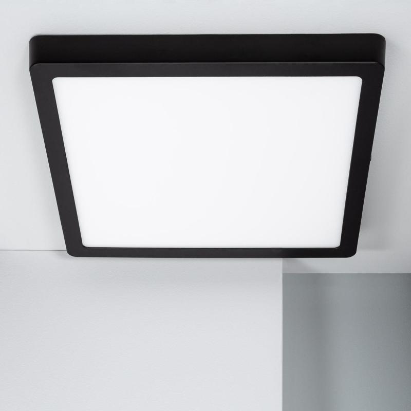 Product van Plafondlamp LED 24W Vierkant Aluminium 280x280 mm Slim CCT Selecteerbaar Galán SwitchDimm