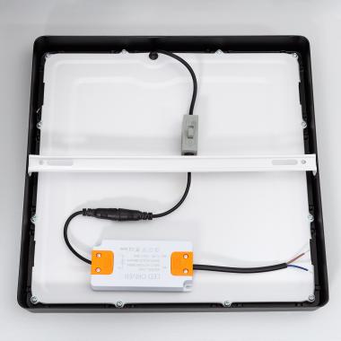 Product van Plafondlamp LED 24W Vierkant Aluminium 280x280 mm Slim CCT Selecteerbaar Galán SwitchDimm