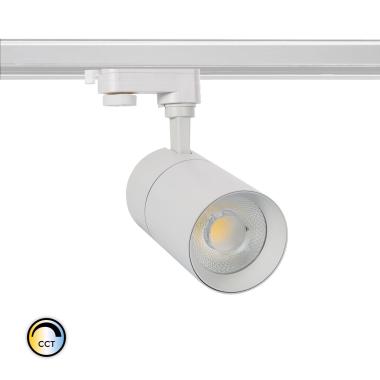 Product van Spotlight New Mallet LED 30W Dimbaar CCT Selecteerbaar voor Driefasige Rail (UGR 15)