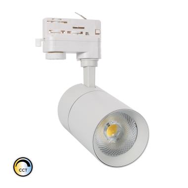 Product van Spotlight New Mallet LED 30W Dimbaar CCT Selecteerbaar voor Driefasige Rail (UGR 15)