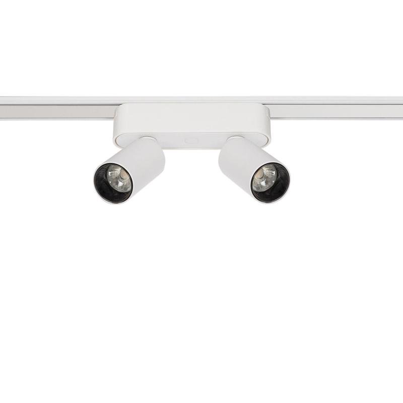 Product of 10W Double LED Spotlight in White for 25mm SuperSlim 48V Magnetic Track 