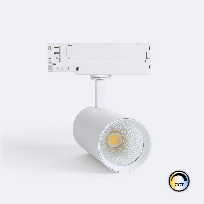 Produit de Spot LED Carlo 30W pour Rail Triphasé CCT Sélectionnable No Flicker Blanc