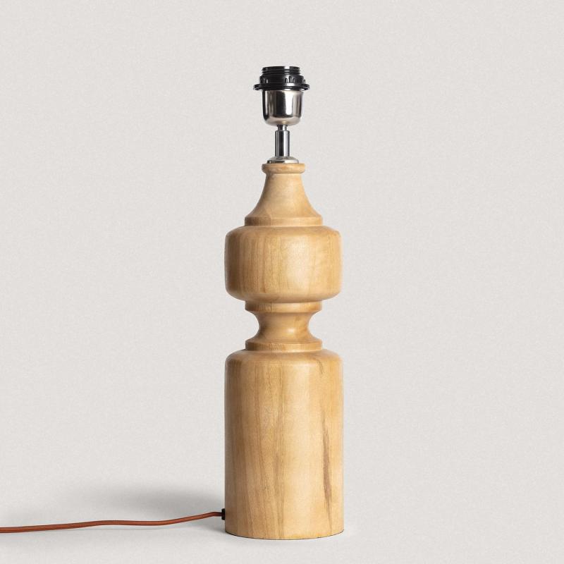 Product of Sansa Wooden Table Lamp Base ILUZZIA 