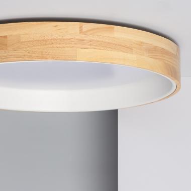 Product van Plafondlamp LED 30W Rond Hout Ø570mm CCT Selecteerbaar Dari