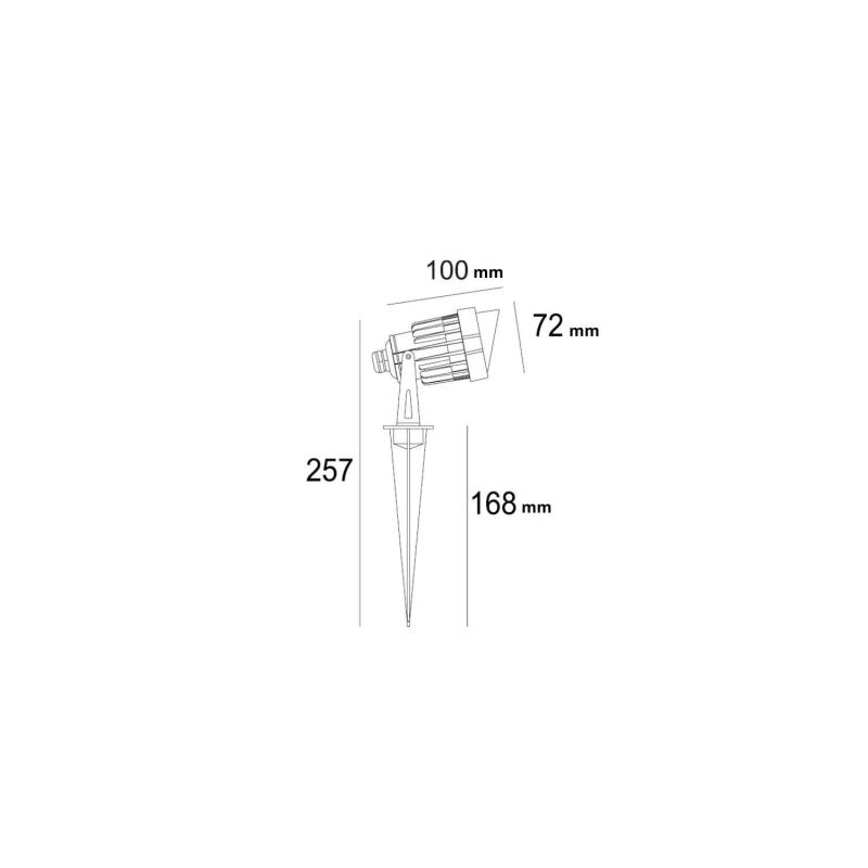 Product of 12V 6W Palm Outdoor EasyFit LED Spotlight with Spike 