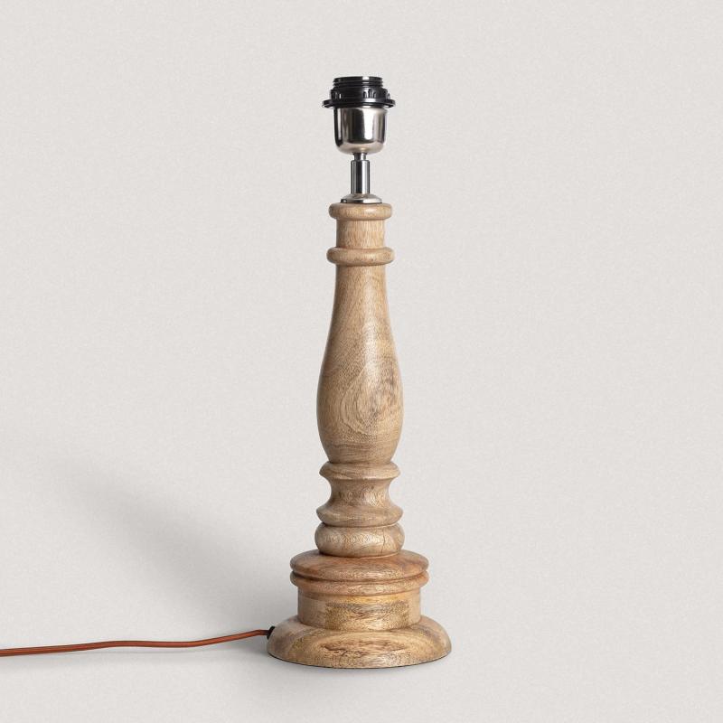 Produit de Pied de Lampe à Poser en bois Dinka ILUZZIA