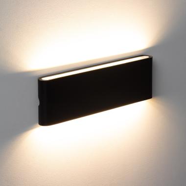 Prodotto da Applique da Parete per Esterni LED 20W Alluminio Rettangolare Doppia Luce Luming Nero