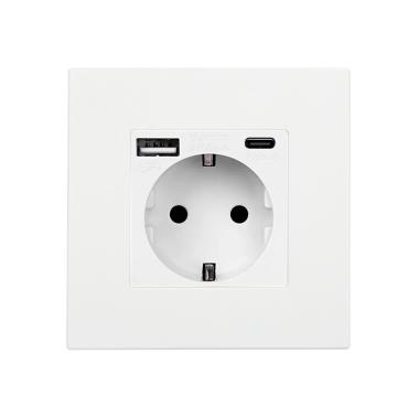 Prodotto da Presa Schuko con USB Tipo F con Cornice PC Modern