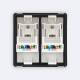 Product of RJ45 Cat 6 Double Internet Module Modern Socket