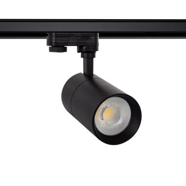 Product van spotlight New Mallet Zwart LED 20W Dimbaar No Flicker voor Driefasige Rail