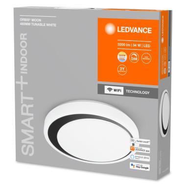 Product of 26W ORBIS Moon Smart+ WiFi CCT Selectable Round LED Panel Ø480mm LEDVANCE 4058075486386 