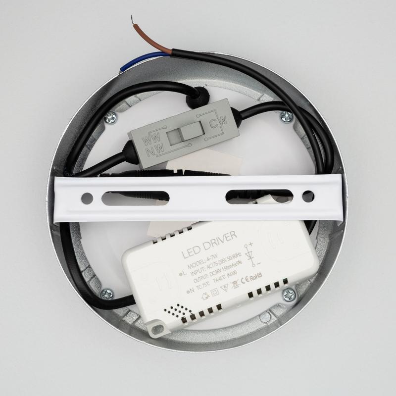 Product of 6W Galan Aluminium CCT Selectable SwitchDimm Slim Round LED Surface Lamp Ø110 mm 