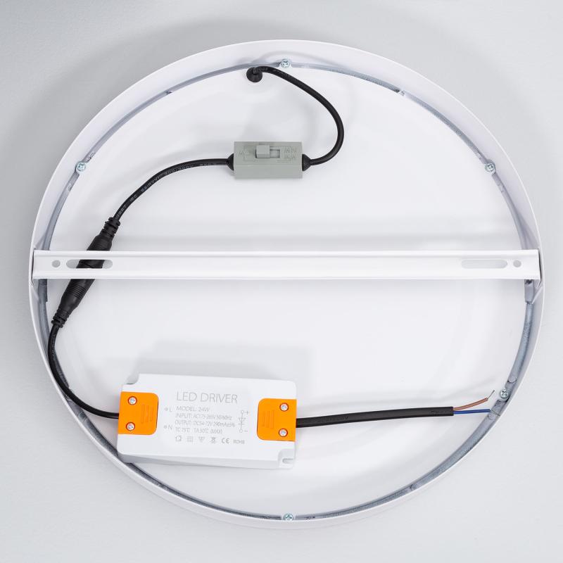 Prodotto da Plafoniera LED 24W Circolare Alluminio Ø280 mm  Slim CCT Selezionabile Galán SwitchDimm