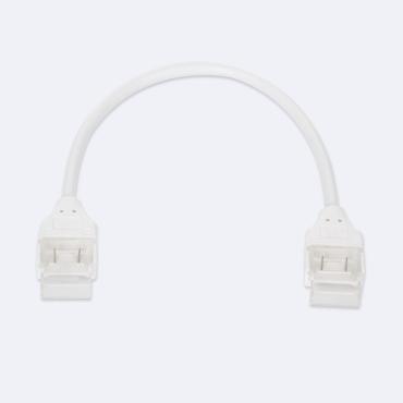 Product Dubbele Hippoconnector met kabel voor Zelfregulerend Led strips 220V COB Sillecone FLEX Breedte 10mm