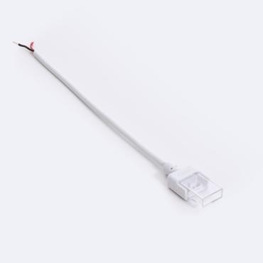 Product Hippo Connector with Cable for 220V AC Monochrome Autorectified COB Silicone FLEX LED Strip 10mm Wide
