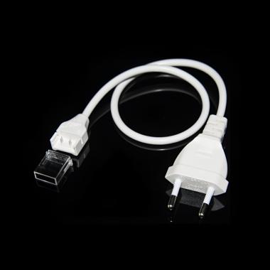 Câble Connexion pour Ruban LED Auto-Redressement 220V AC COB Silicone Flex Largeur 10mm Monochrome