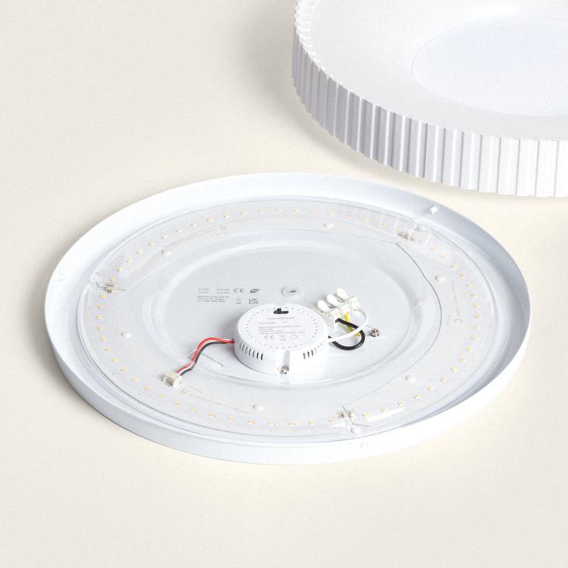 Produit de Plafonnier LED 24W Rond Métal CCT Selectionnable Guerin