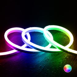 Product 50m Role Neon Led Pásku RGB Stmívatelného 220V SFLEX12 IP65 Střih každých 100cm