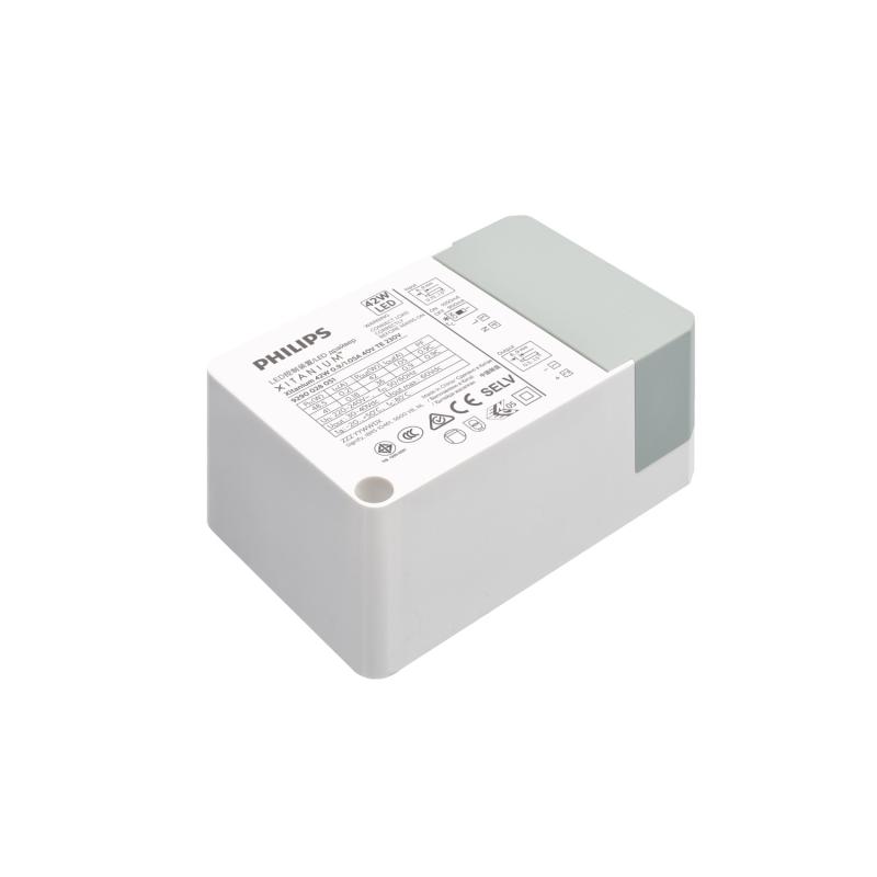 Produkt von Treiber Philips Xitanium Dimmbar TRIAC 220-240V No Flicker Ausgang 30-40V 1050mA 42W 9290 028 051 mit Schnellanschlussbox