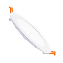 Product Dalle LED 9W Ronde Extra-Plate Coupe Ø 133 mm