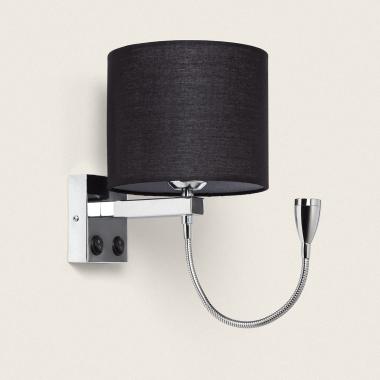 Lampe Murale avec Lumière de Lecture 2.5W Métal Silver-Kianga