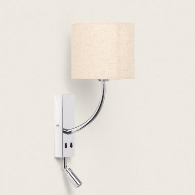 Lampada da Parete con Luce da Lettura 2,5W Metallo Silver-Teylo