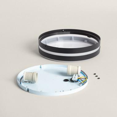 Product van Plafondlamp Rond Outdoor Aluminium Ø285 mm Kadam