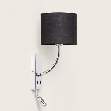 Lampada da Parete con Luce da Lettura 2,5W Metallo Silver-Teylo