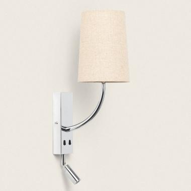 Lampada da Parete con Luce da Lettura 2.5W Metal Silver-Teylo Conne