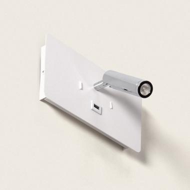 Rossey 8W Metal LED Wall Lamp with USB Port