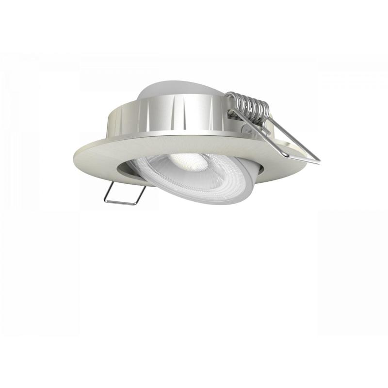 Produkt von LED-Downlight Strahler 5W Ausrichtbar Rund Gebürstetes Nickel Ausschnitt Ø68mm