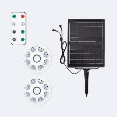 Product van LED Strip  Outdoor Solar 24V DC SMD2835 60 LED/m 50m IP65 Breedte 12 mm in te korten om de 100 cm