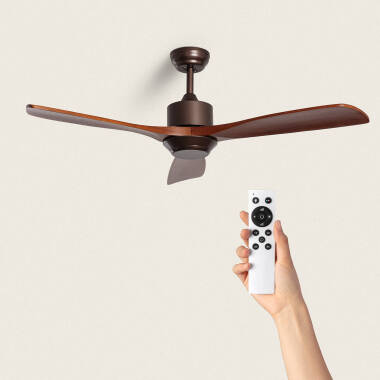 Forest Silent Ceiling Fan with DC Motor in Brown 132cm