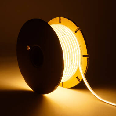 50m 220V Dimmable Autorectified COB LED Strip 320LED/m 720lm/m 12mm Wide cut at Every 50cm IP65