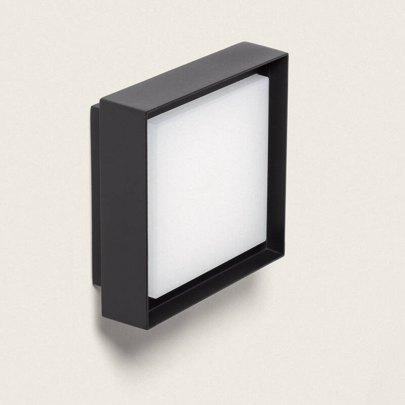 Product van Wandlamp Outdoor LED 8W Vierkant Zwart Bolen 