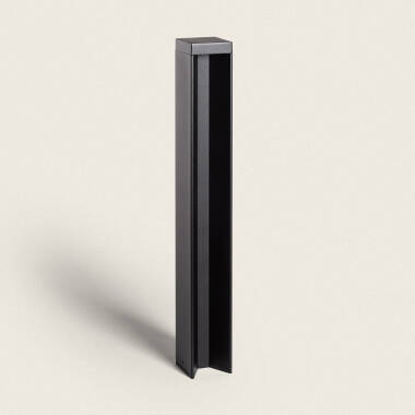 Renald 8W Aluminium Outdoor LED Bollard in Black 65cm