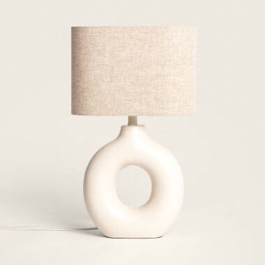 Memphis Ceramic & Fabric Table Lamp