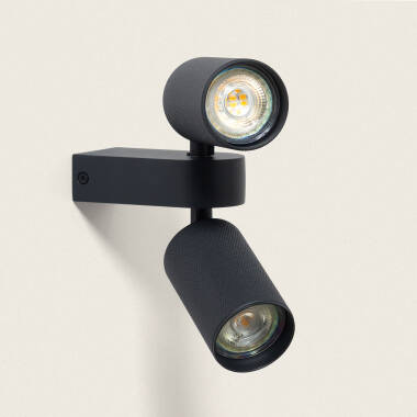 Wandlamp Aluminium Aritz 2 Spots