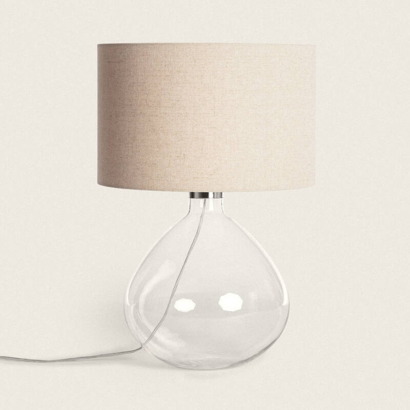 Producto de Marseille Glass & Fabric Table Lamp 