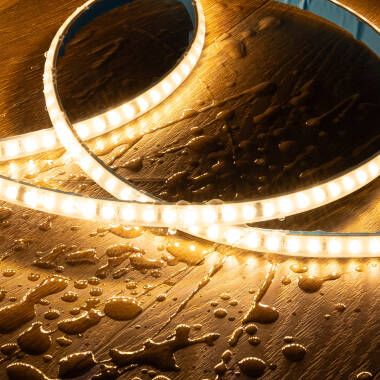 Product van LED Strip Rol 220V AC 120LED/m 20m IP67 Breedte 9 mm Knip Elke 10 cm