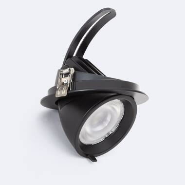 Downlight LED 24W Circolare Orientabile OSRAM 120 lm/W LIFUD Foro Ø 170 mm Nero